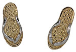 14k gold flip flop sandal slipper earrings