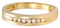 gents gold and diamond band