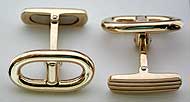 gold marine link cufflinks
