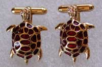 sea turtle cufflinks