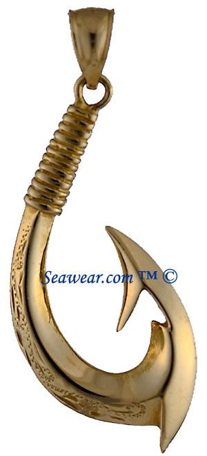 3D full round Maori Tribal fish hook MAORI3D 32500