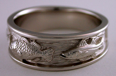 fish wedding ring