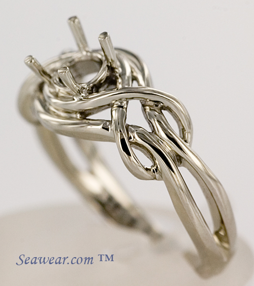 irish celtic lovers knot wedding rings