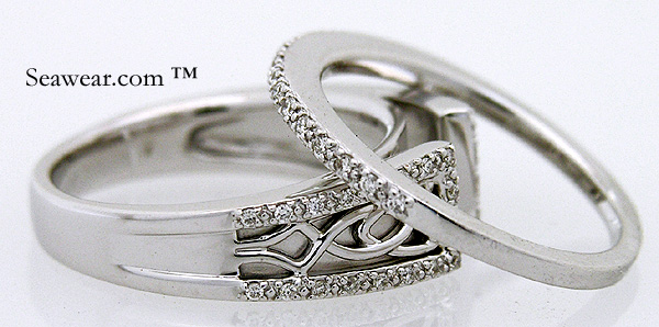 ... of marriage with their wedding rings celtic diamond celtic wedding set