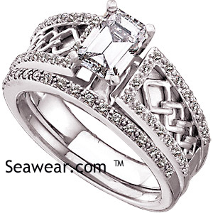 Celtic engagement wedding rings
