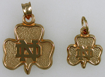 university of notre dame shamrock pendant ND641 75 11000