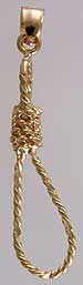 14k gold hangmans noose
