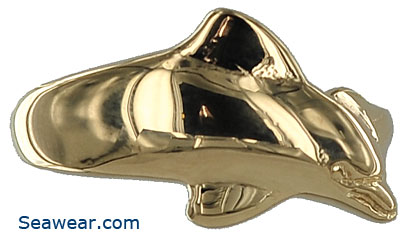 Simple dolphin ring wrapping around your finger with the 