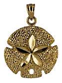 perfect 14kt gold sand dollar