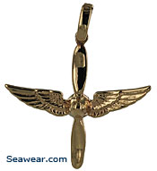 winged propeller pilot cross