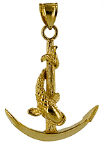 submariners anchor in 3D 14k gold