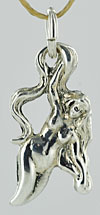 small Argentium silver mermaid