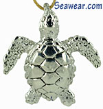 Argentium Silver Loggerhead sea turtle