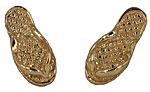 14k gold flip flop sandal slippah post earings