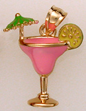 14kt emanel frozen drink charms