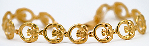 14kt Claddagh bracelet