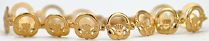 14kt Claddagh bracelet