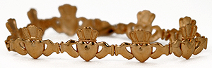 14kt Claddagh bracelet