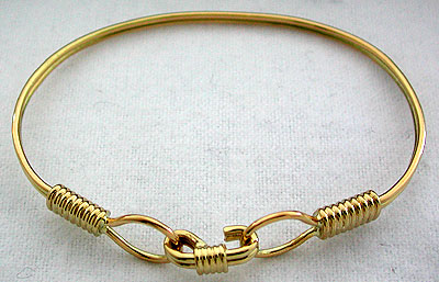 14kt gold lifeline link bracelet