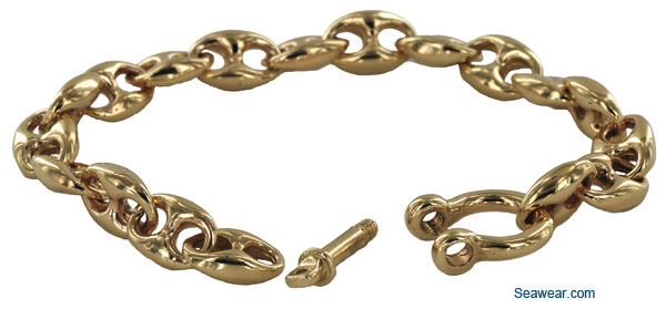 captains log mariner anchor link bracelet