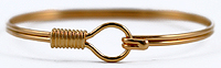 two tone gold pelican hook bracelet