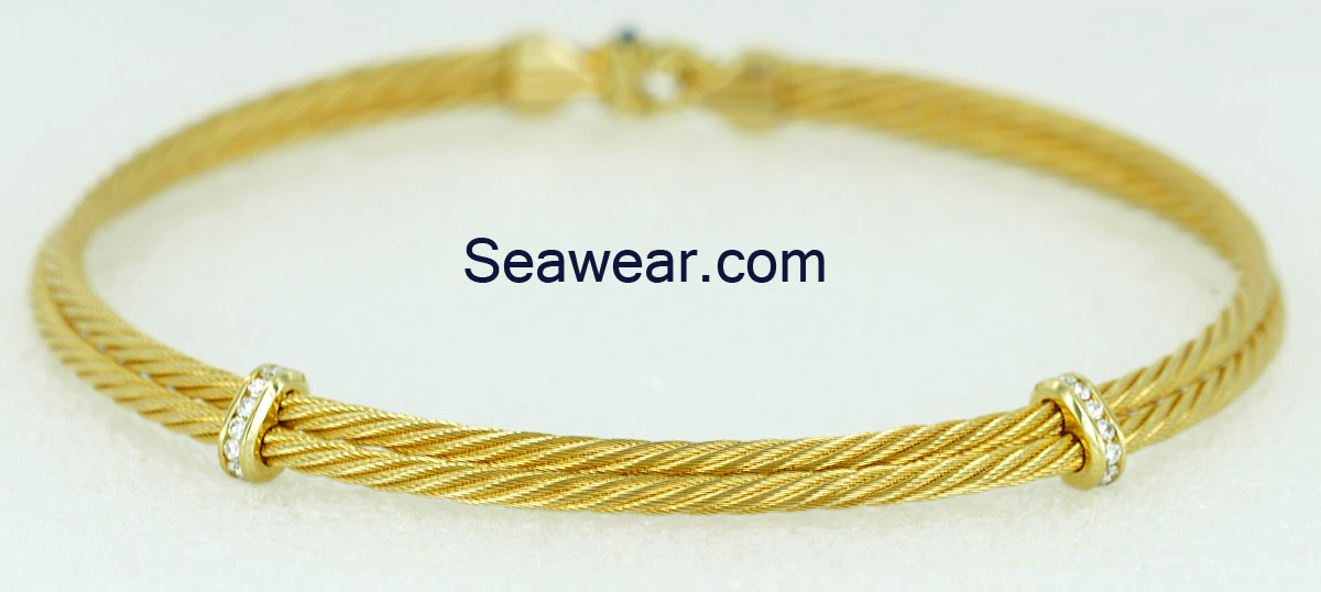 14K Cable Bracelet, Yellow Gold | Island Sun Jewelry Beach Haven NJ