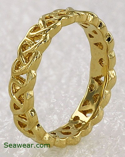 eternal love knot wedding band