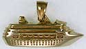 gold cruise ship pendant