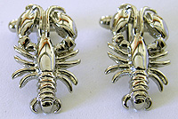 maine lobster cufflinks