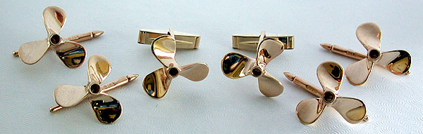 propeller cufflinks and studs