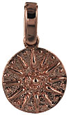 14k rose gold compass rose