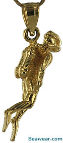 3D small double tanked diver