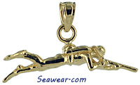 small gold spear gun dive hunter