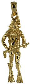speargun diver jewelry, dive tank jewelry, scuba diver jewelry, diving tanks jewelry, gold dive tank charms, gold scuba diving jewelry