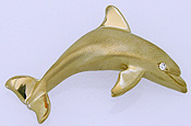 dolphin pendant with hidden bail slide