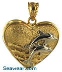 heart with dolphin lovers