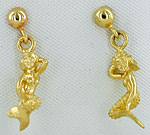 14kt mermaid earrings