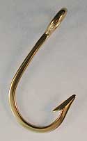 gold shark fish hook necklace pendant 14k 