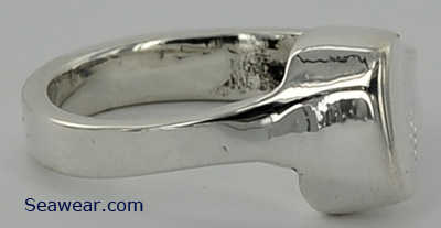 World War horse shoe nail ring