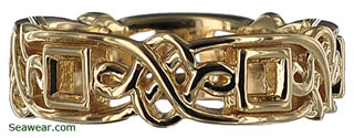 Celtic Princess wedding band