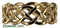 celtic woven eternity knot band