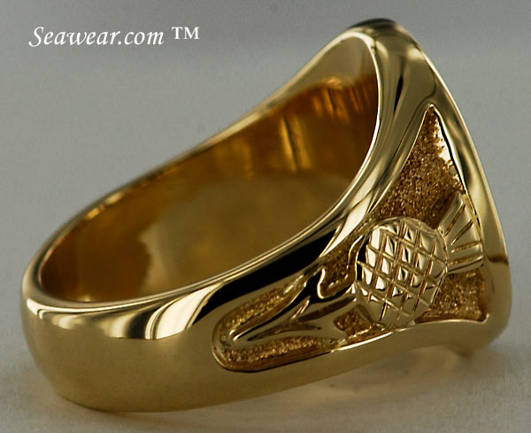 Celtic thistle ring