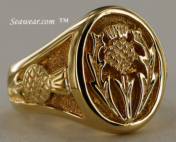 heraldic thistle ring