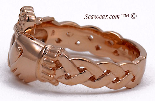 14kt rose gold Celtic band