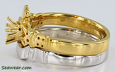 Claddagh wedding set