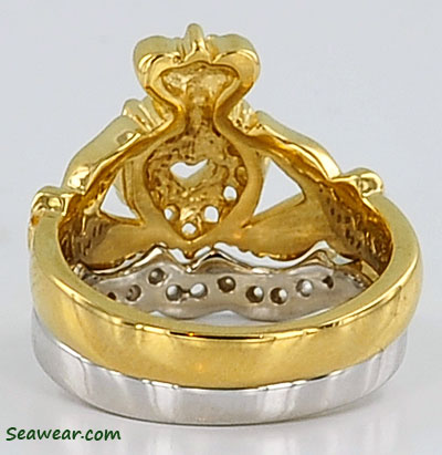 Claddagh ring wedding set