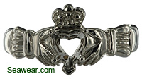 white gold Claddagh setting