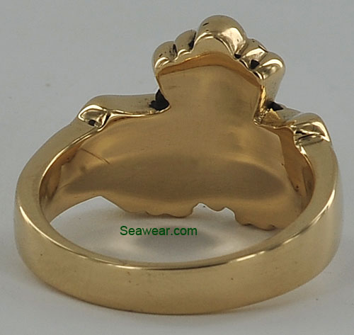 14k gold Southie Claddagh ring