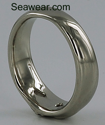 white gold Claddagh wedding band