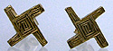 14kt Saint Brigids cross earrings